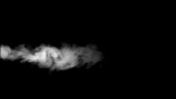 fumaça efeito com Preto fundo video