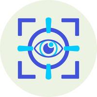 icono de vector de exploración ocular