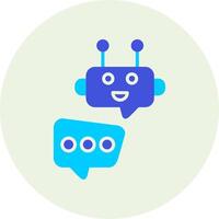 Robot Chat Vector Icon
