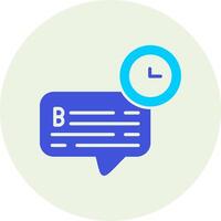 Chat Time Vector Icon