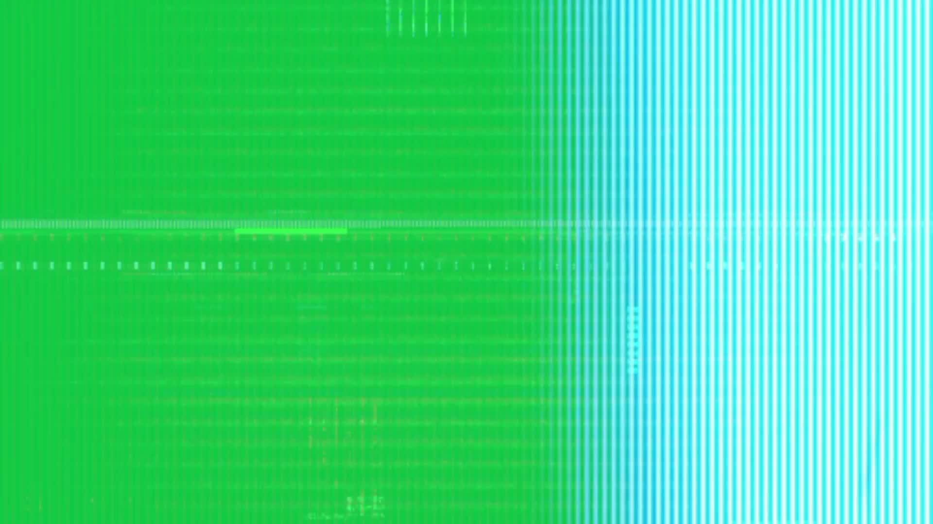 Tv monitor display heavy glitch effect animation on green screen
