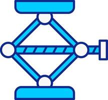 Line filled Blue vector