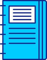 Line filled Blue Icon vector