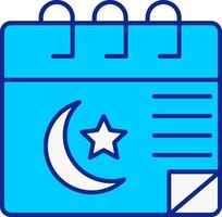 Line filled Blue Icon vector