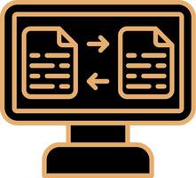 icono de vector de transferencia de archivos