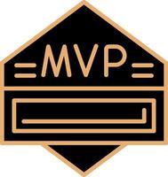 icono de vector de mvp