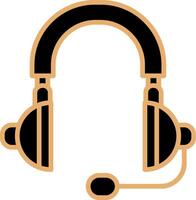 icono de vector de auriculares