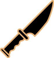 icono de vector de cuchillo