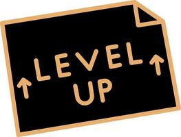 Level Up Vector Icon