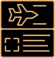 Plane Ticket Vector Icon