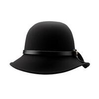 AI generated Cloche Hat isolated on white background , photo-realistic, AI generated photo