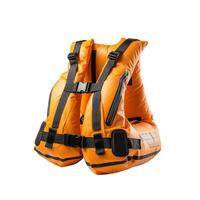 AI generated Life jacket isolated on white background ,photorealistic, AI generated photo