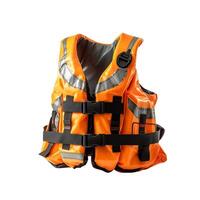 AI generated Life jacket isolated on white background ,photorealistic, AI generated photo