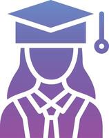 Female Graduate Vector Icon