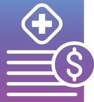 Medical Bill Vector Icon