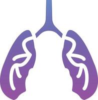 icono de vector de pulmones