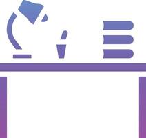 Study Table Vector Icon