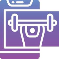 Weight Lifting Vector Icon