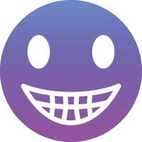 Beaming Face with Smiling Eyes Vector Icon