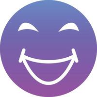 Grinning Squinting Face Vector Icon