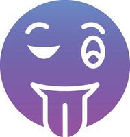 Winking Face with Tongue Vector Icon