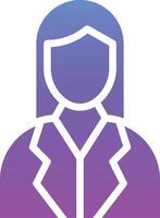 Female Financial Advisor Vector Icon