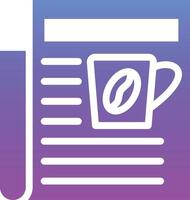 Coffee Newspaper Vector Icon