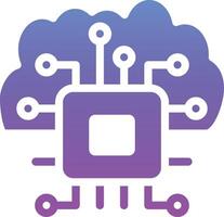 Cloud Based Architecture Vector Icon