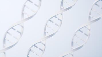 dna met biologisch concept, 3d weergave. video