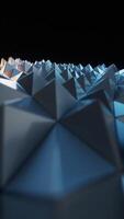 Abstract triangle shape geometry background, 3d rendering. video