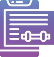 Workout Progress Vector Icon