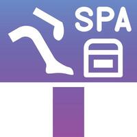 Spa Signboard Vector Icon