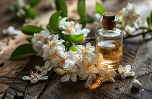 AI generated the ingredients of the jasmine essential oil photo