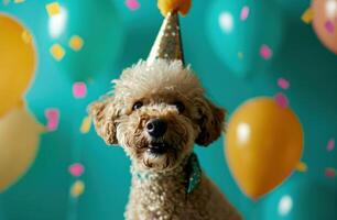 AI generated celebrate your pets birthday photo