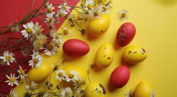 AI generated easter egg stock video and royaltyfree footage photo