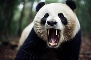 AI generated panda from china's zoo photo