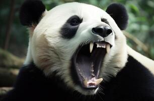 ai generado panda desde de china zoo foto