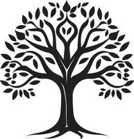 Natures Sentinel Iconic Tree Illustration Sylvan Splendor Tree Iconic Image vector