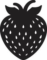 Natures Delight Strawberry Emblem Design Freshness Found Strawberry Symbol vector