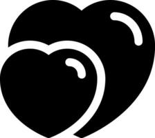 esta icono o logo corazones icono o otro dónde eso explica el símbolos o elementos acerca de sentimientos o formas de amor etc y ser usado para web, solicitud y logo diseño vector