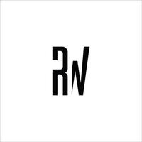 Initial letter wr or rw logo vector design template