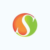 Initial letter s logo or ss logo vector design template