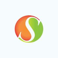 Initial letter s logo or ss logo vector design template