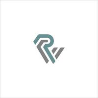 Initial letter wr or rw logo vector design template