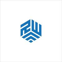 Initial letter wr or rw logo vector design template