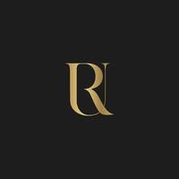 Alphabet Initials logo UR, RU, U and R vector
