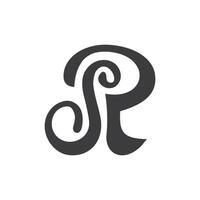 Initial letter rs logo or sr logo vector design template