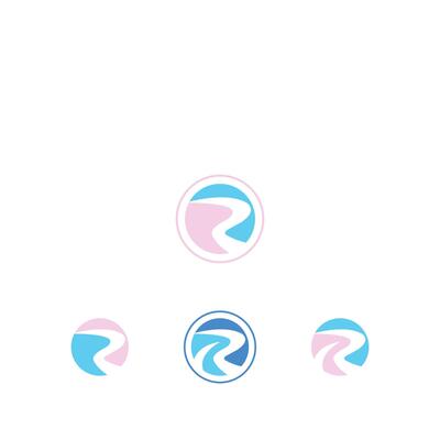 R or RR logo and icon design