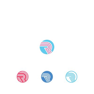 R or RR logo and icon design