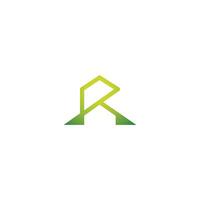 R or RR logo and icon design vector